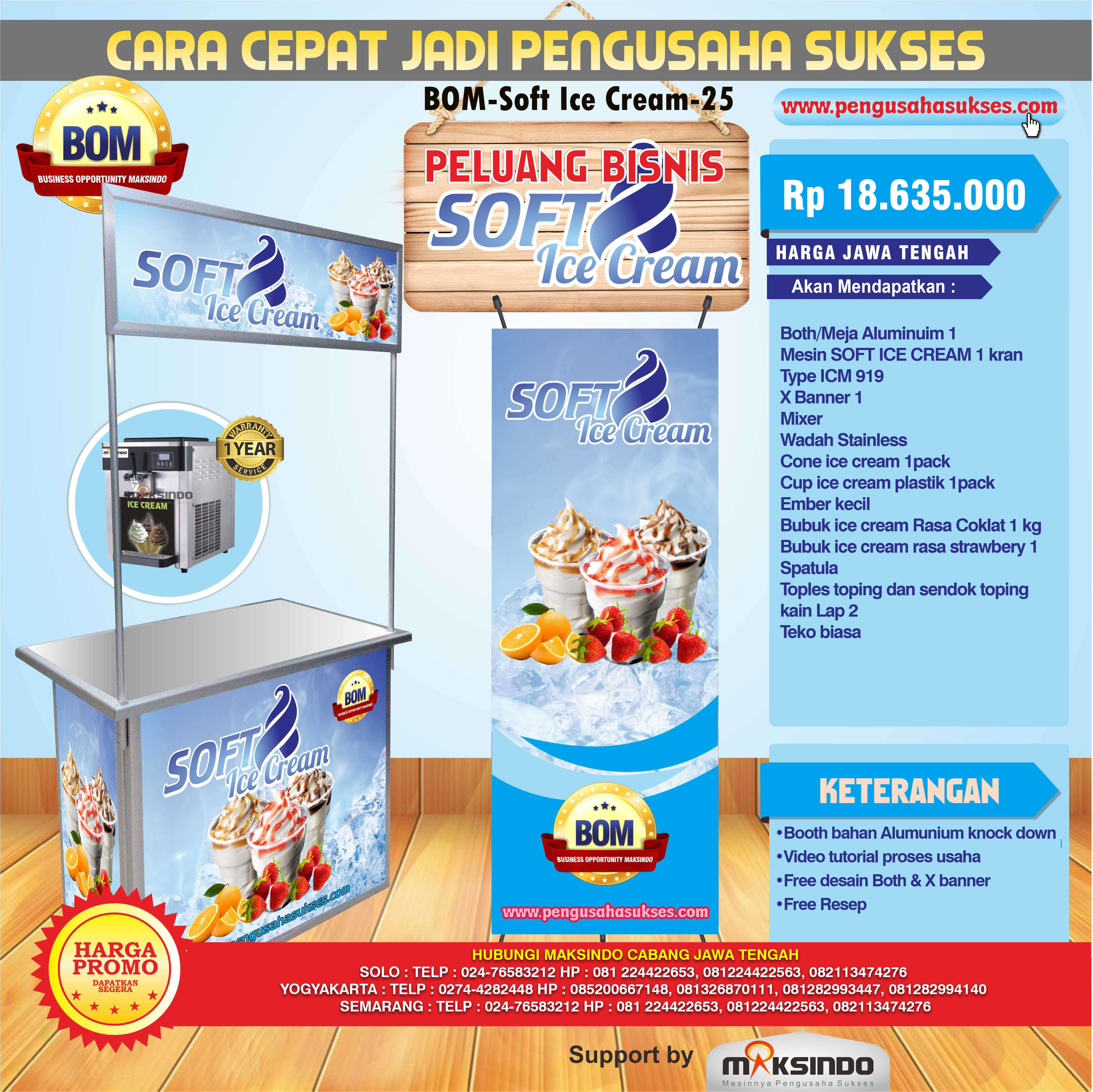 Paket Usaha Soft Ice Cream Program BOM